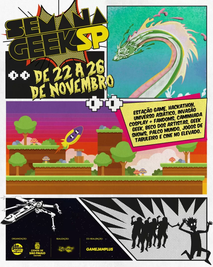 Semana Geek agita São Paulo com show, exposição e workshops gratuitos