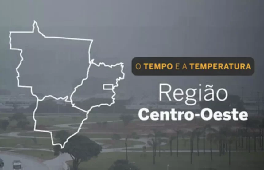 PREVISÃO DO TEMPO: sábado (9) de sol e chuva para o Centro-Oeste