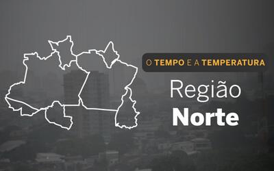 PREVISÃO DO TEMPO: Norte do Brasil registra chuva em quase toda a região, nesta terça-feira (9)
