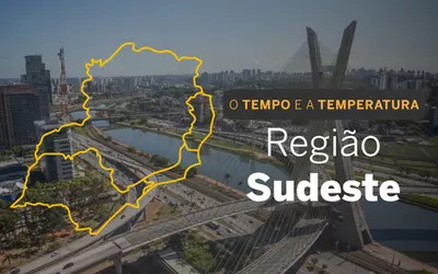 PREVISÃO DO TEMPO: Sudeste registra alerta de perigo para vendaval em parte da região, neste sábado (27)