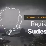 PREVISÃO DO TEMPO: domingo (7) chuvoso Região Sudeste