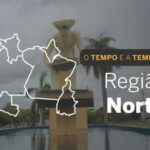 PREVISÃO DO TEMPO: sábado (6) chuvoso na Região Norte