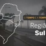 PREVISÃO DO TEMPO: segunda-feira (15) com pancadas de chuva no Sul
