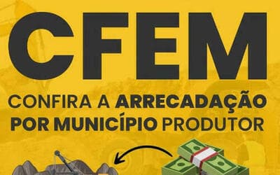 CFEM: estados e municípios produtores minerários partilham mais de R$ 504 milhões em outubro