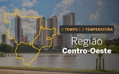 PREVISÃO DO TEMPO: chuva predomina no Centro-Oeste nesta segunda-feira (13)