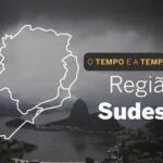 PREVISÃO DO TEMPO: Sudeste chuvoso neste sábado (8)
