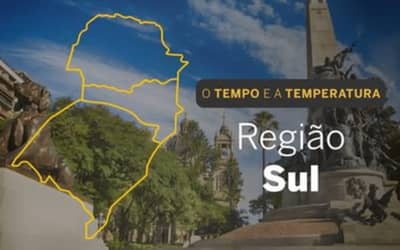 PREVISÃO DO TEMPO: chuvas intensas para a porção central da Região Sul neste sábado (25)
