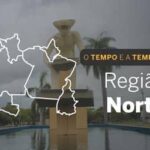O TEMPO E A TEMPERATURA: sábado (9) chuvoso no Norte