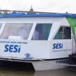 Embarcação Saúde Conectada SESI – Copaíba chega a Barcarena para atender trabalhadores da indústria e comunidades ribeirinhas (19 a 22 de maio)