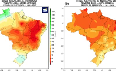 O Inverno no Brasil: Previsão de Chuvas e Temperaturas para a Estação (21 de junho a 22 de setembro)