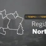 Temperaturas elevadas na Região Norte nesta segunda-feira (segunda-feira)