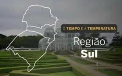 O TEMPO E A TEMPERATURA: Região Sul terá áreas com chuva e trovoadas nesta quinta-feira (27)