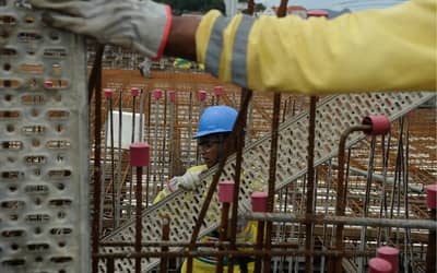 Sete índices da construção revelam queda de ritmo em agosto