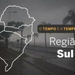 O TEMPO E A TEMPERATURA: Região Sul terá sábado chuvoso e com temperaturas baixas